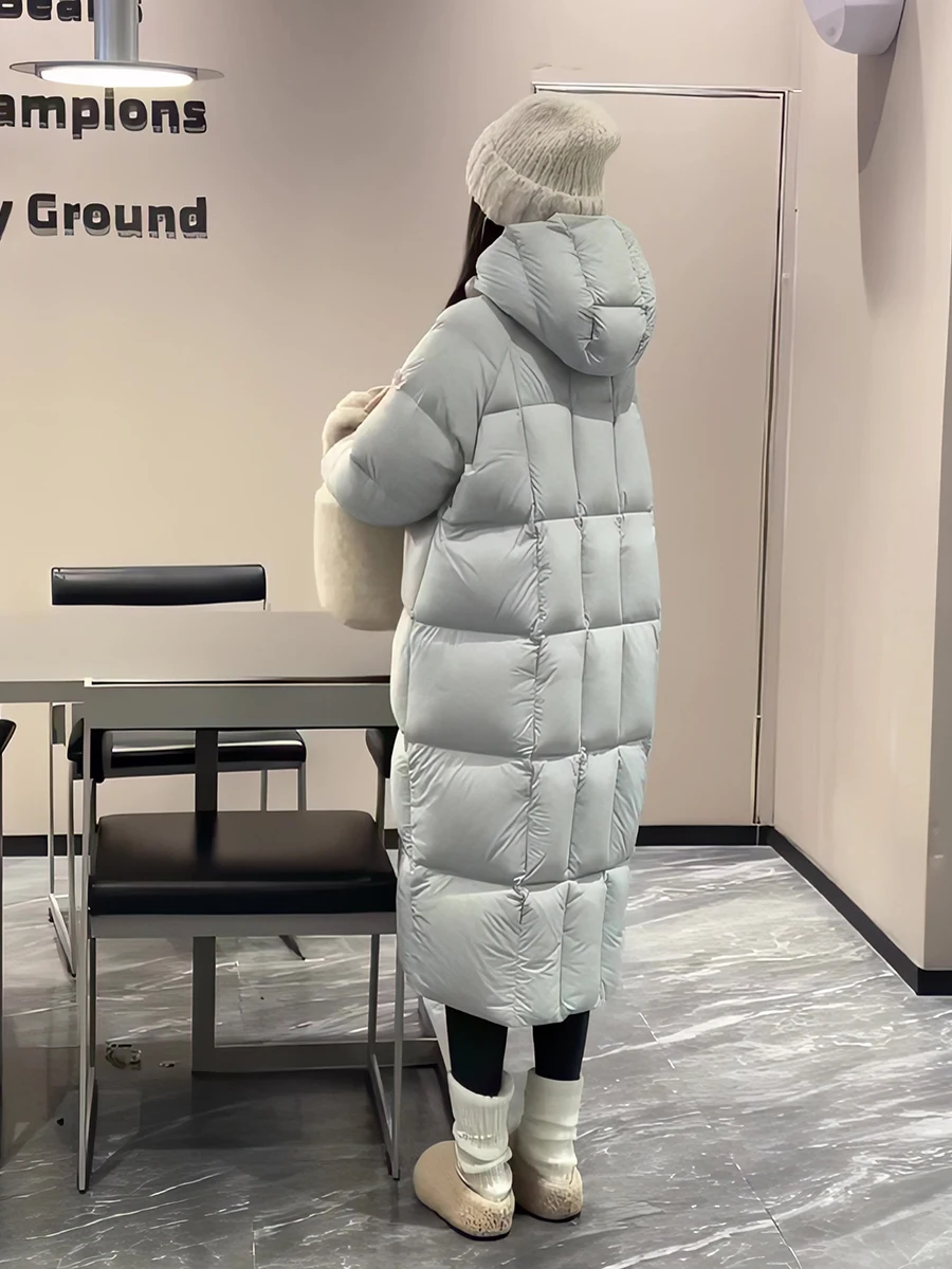 Winter New Arrival Women's Long Hooded down Jacket Puffer Coat Duck Feather 90 White Elastic Seal Korean Style Commute Wind
Winter New Arrival Women's Long Hooded down Jacket Puffer Coat Duck Feather 90 White Elastic Seal Korean Style Commute Wind