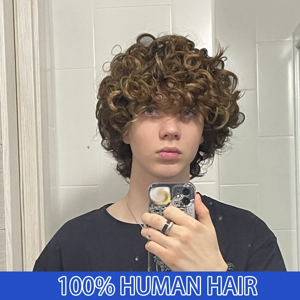 Мужской парик из натуральных волос, короткие кудрявые волосы, подходящие для повседневной носки, плотность 180%, длина 6 дюймов, полностью машинной работы.
Мужской парик из натуральных волос, короткие кудрявые волосы, подходящие для повседневной носки, плотность 180%, длина 6 дюймов, полностью машинной работы.