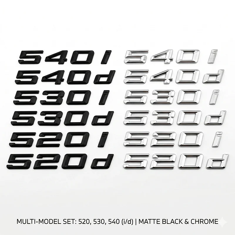 Gloss Black 520i 530i 540i 520d 530d 540d Rear Trunk Emblem Badge Sticker For BMW 5 Series G30 F10 Car Styling Accessories
Gloss Black 520i 530i 540i 520d 530d 540d Rear Trunk Emblem Badge Sticker For BMW 5 Series G30 F10 Car Styling Accessories