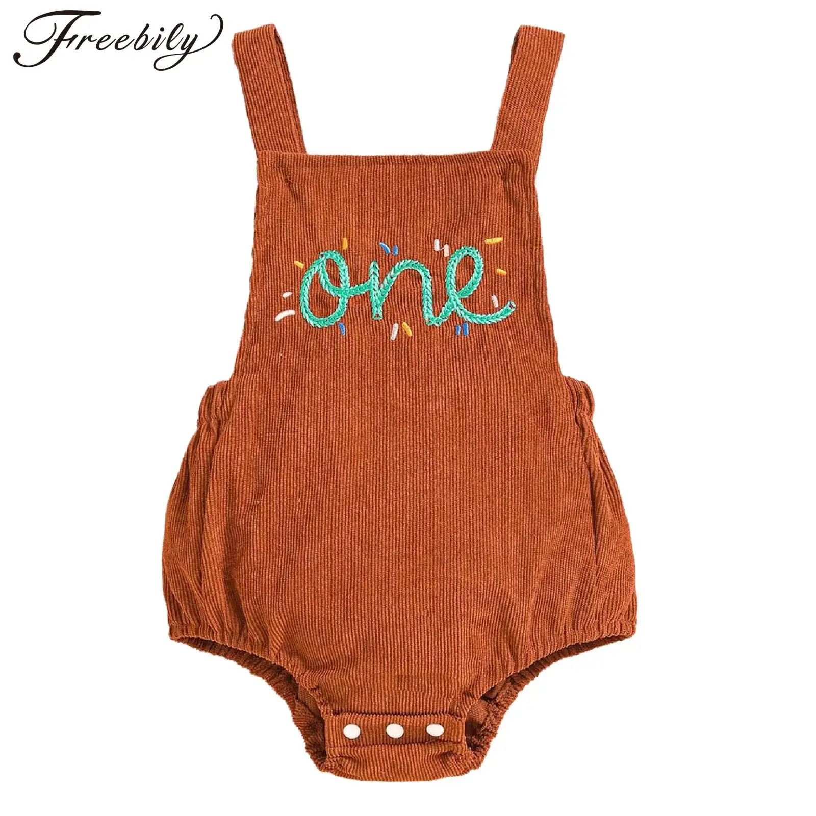 Комбинезон для новорожденных мальчиков и девочек на первый день рождения, вельветовое боди без рукавов с перекрестной спинкой и вышивкой, вечерние детская одежда для вечеринок
Комбинезон для новорожденных мальчиков и девочек на первый день рождения, вельветовое боди без рукавов с перекрестной спинкой и вышивкой, вечерние детская одежда для вечеринок