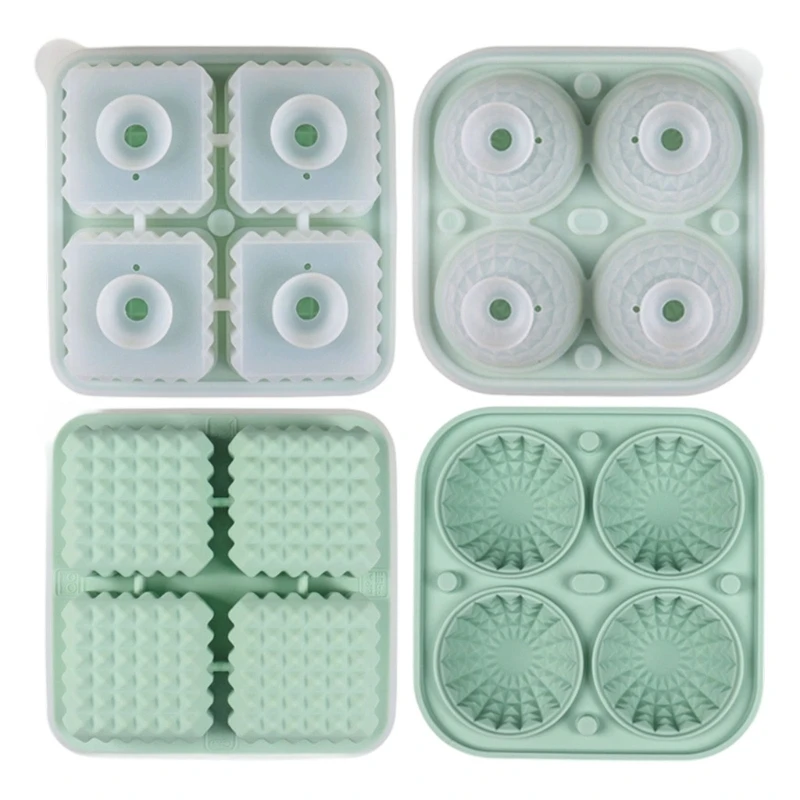 2 Piece Silicone Ice Cubes Tray Set Square Round Design for Cocktails Ice
2 Piece Silicone Ice Cubes Tray Set Square Round Design for Cocktails Ice