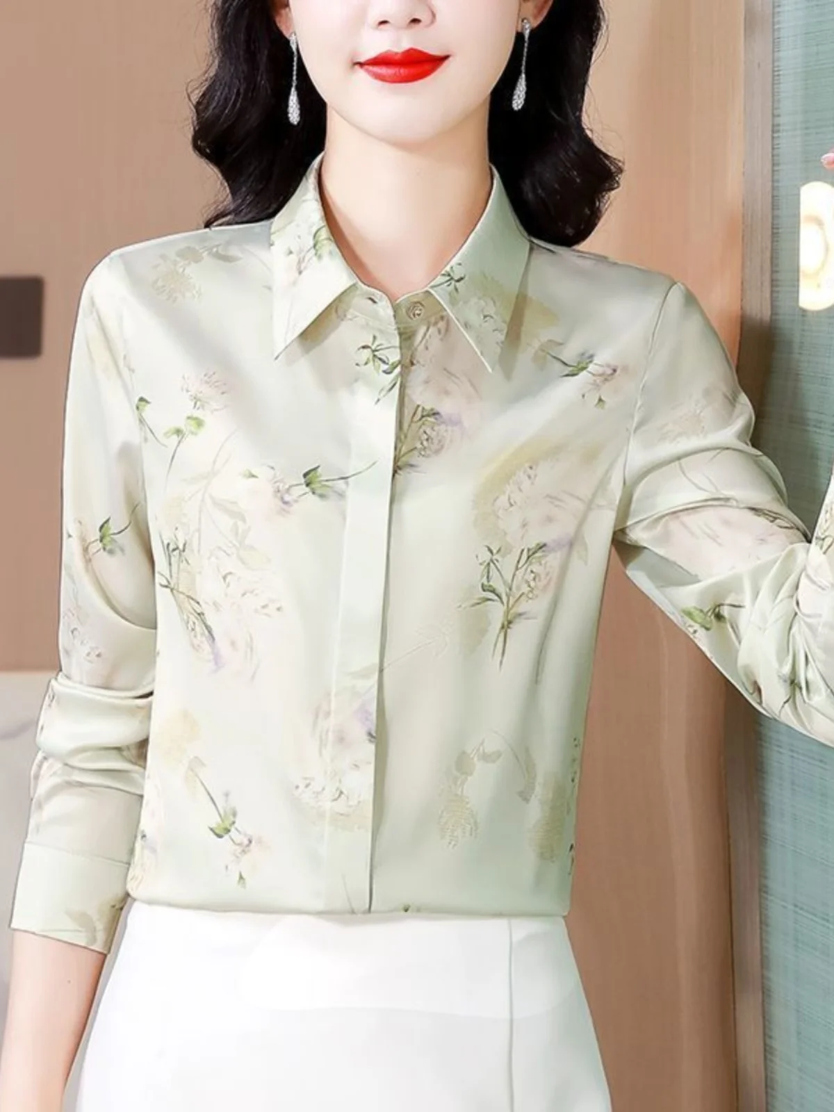 Faionable Long Sve Printed irt Slimming Mommy Sle Casual Loose Polyester Spring Autumn New Arrival Ele Top
Faionable Long Sve Printed irt Slimming Mommy Sle Casual Loose Polyester Spring Autumn New Arrival Ele Top