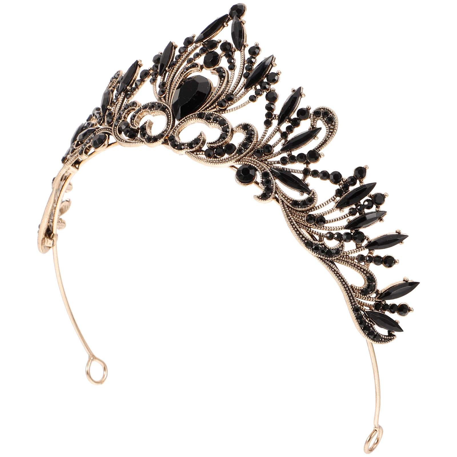 Bridal Accessories Vintage Rhinestone Rhinestone Hair Accessories Black Crown Hairb Girl Crown Headb for Women
Bridal Accessories Vintage Rhinestone Rhinestone Hair Accessories Black Crown Hairb Girl Crown Headb for Women