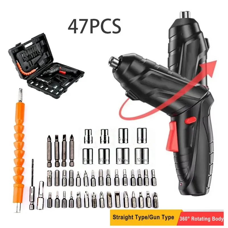 Электрическая отвертка 47 в 1, беспроводная вращающаяся на 90 градусов перезаряжаемая портативная отвертка со светодиодной подсветкой для домашнего офиса, инструменты «сделай сам»
Электрическая отвертка 47 в 1, беспроводная вращающаяся на 90 градусов перезаряжаемая портативная отвертка со светодиодной подсветкой для домашнего офиса, инструменты «сделай сам»