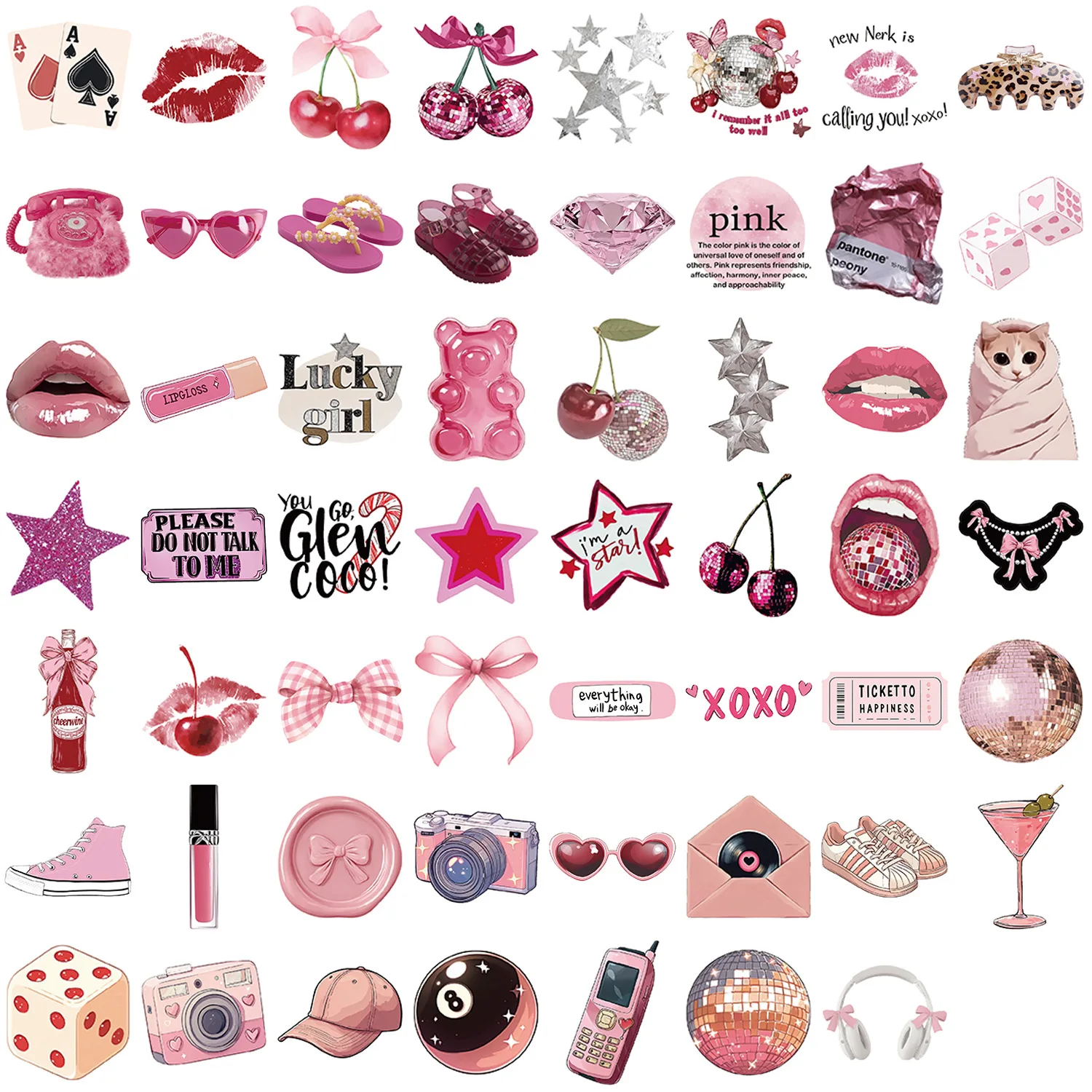 10/55PCS Cartoon Pink Downtown Graffiti Sticker Personalized Decoration Mobile Phone Case Desk Diary Waterproof Decal Toy Gift
10/55PCS Cartoon Pink Downtown Graffiti Sticker Personalized Decoration Mobile Phone Case Desk Diary Waterproof Decal Toy Gift