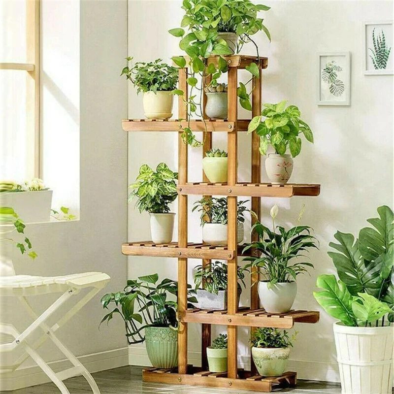 6 Tier Wooden Plant Stand Carbonized Wood Plant Stand Holder Flower Display Stand Flower Pot Rack Bonsai Display Bench Patio She
6 Tier Wooden Plant Stand Carbonized Wood Plant Stand Holder Flower Display Stand Flower Pot Rack Bonsai Display Bench Patio She