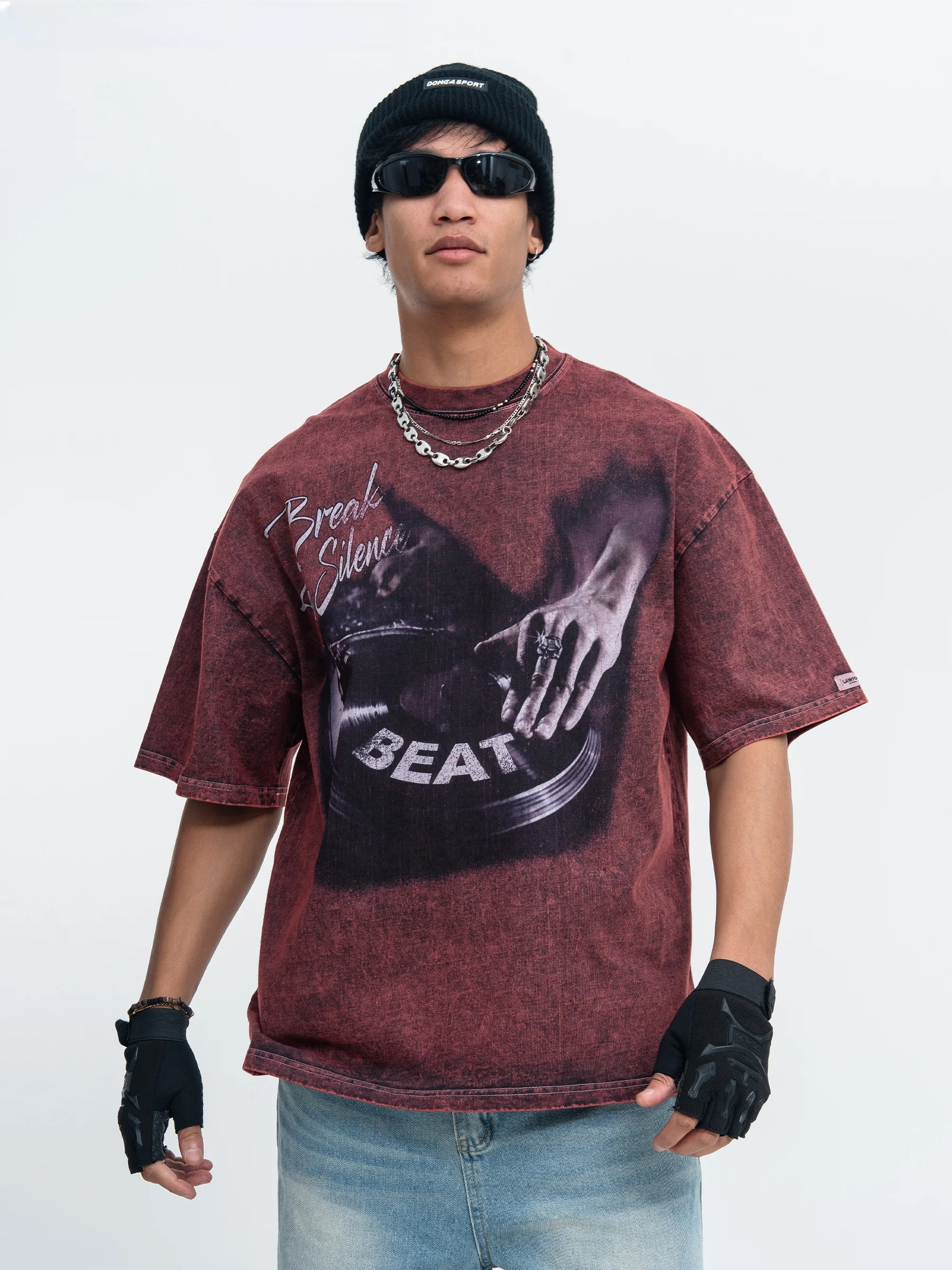 Onesevenine Heavyweight Cotton Short Sleeve T-Shirt Men Loose Summer Washed Vintage Print Rock Music Style round Neck Tee
Onesevenine Heavyweight Cotton Short Sleeve T-Shirt Men Loose Summer Washed Vintage Print Rock Music Style round Neck Tee