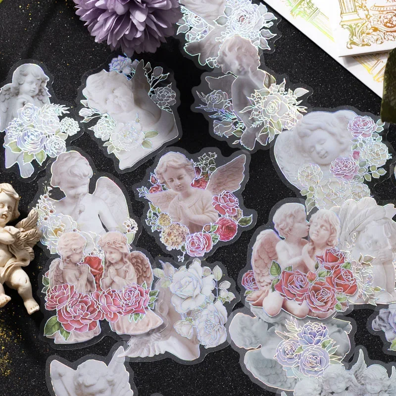 20Pieces Rose Laser Gold Sticker Flower Romantic Angel Decorative Backing Package Sculpture Painting Dairy Account 120*73mm
20Pieces Rose Laser Gold Sticker Flower Romantic Angel Decorative Backing Package Sculpture Painting Dairy Account 120*73mm