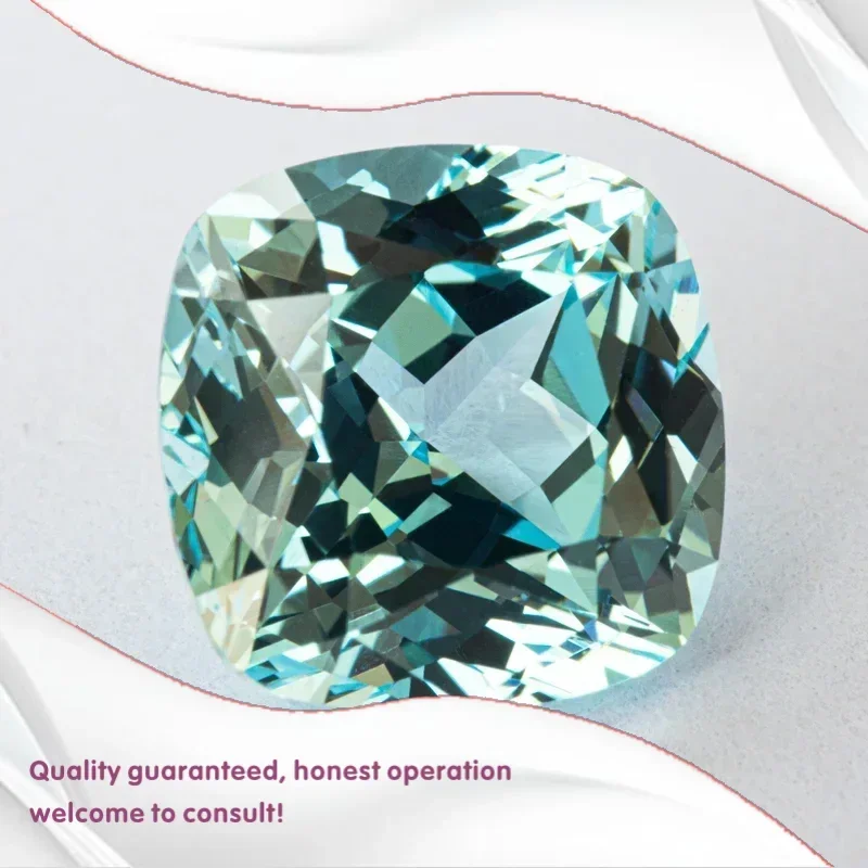 J-Top Quality Lab Grown Sapphire Square Cushion Shape Aquamarine Gemstone for Charms Diy Jewelry Making Bracelet Selectable AG
J-Top Quality Lab Grown Sapphire Square Cushion Shape Aquamarine Gemstone for Charms Diy Jewelry Making Bracelet Selectable AG