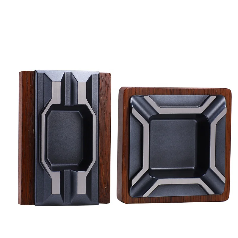High Quality Ashtray Luxury Metal Cigar Pocket Ashtray Crystal Portable Classic Boxed Smoker 
High Quality Ashtray Luxury Metal Cigar Pocket Ashtray Crystal Portable Classic Boxed Smoker