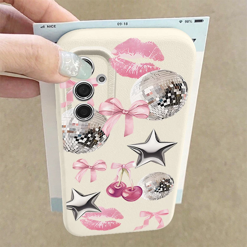 Cherry Bowknots Lips Disco Ball Case For Samsung Galaxy S26 S25 S24 Ultra S23 S21 FE A54 A15 A35 A55 A16 A36 A56 A17 A37 A57 5G
Cherry Bowknots Lips Disco Ball Case For Samsung Galaxy S26 S25 S24 Ultra S23 S21 FE A54 A15 A35 A55 A16 A36 A56 A17 A37 A57 5G