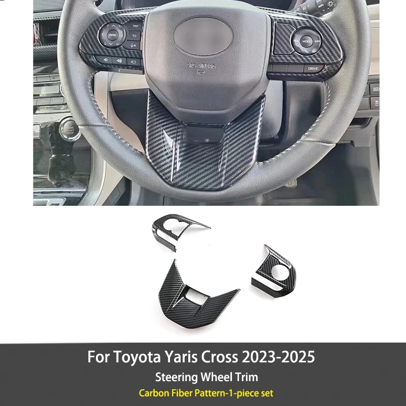 Carbon Fiber Texture AC Outlet Vent Cover Steering Wheel Trim Decal For Toyota Yaris Cross AC200 2023-2025 Interior Accessories
Carbon Fiber Texture AC Outlet Vent Cover Steering Wheel Trim Decal For Toyota Yaris Cross AC200 2023-2025 Interior Accessories