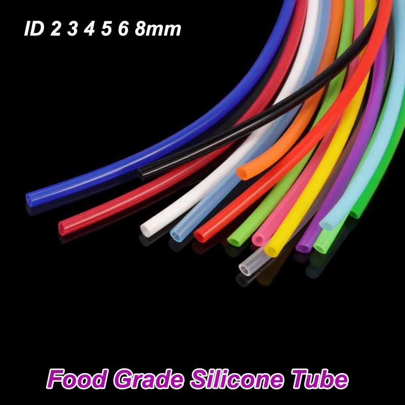 ID 2 3 4 5 6 8mm Silicone Tube Colorful Rubber Hose High Temperature Nontoxic Food Grade Tubing Soft Water Connector Drink Pipe
ID 2 3 4 5 6 8mm Silicone Tube Colorful Rubber Hose High Temperature Nontoxic Food Grade Tubing Soft Water Connector Drink Pipe