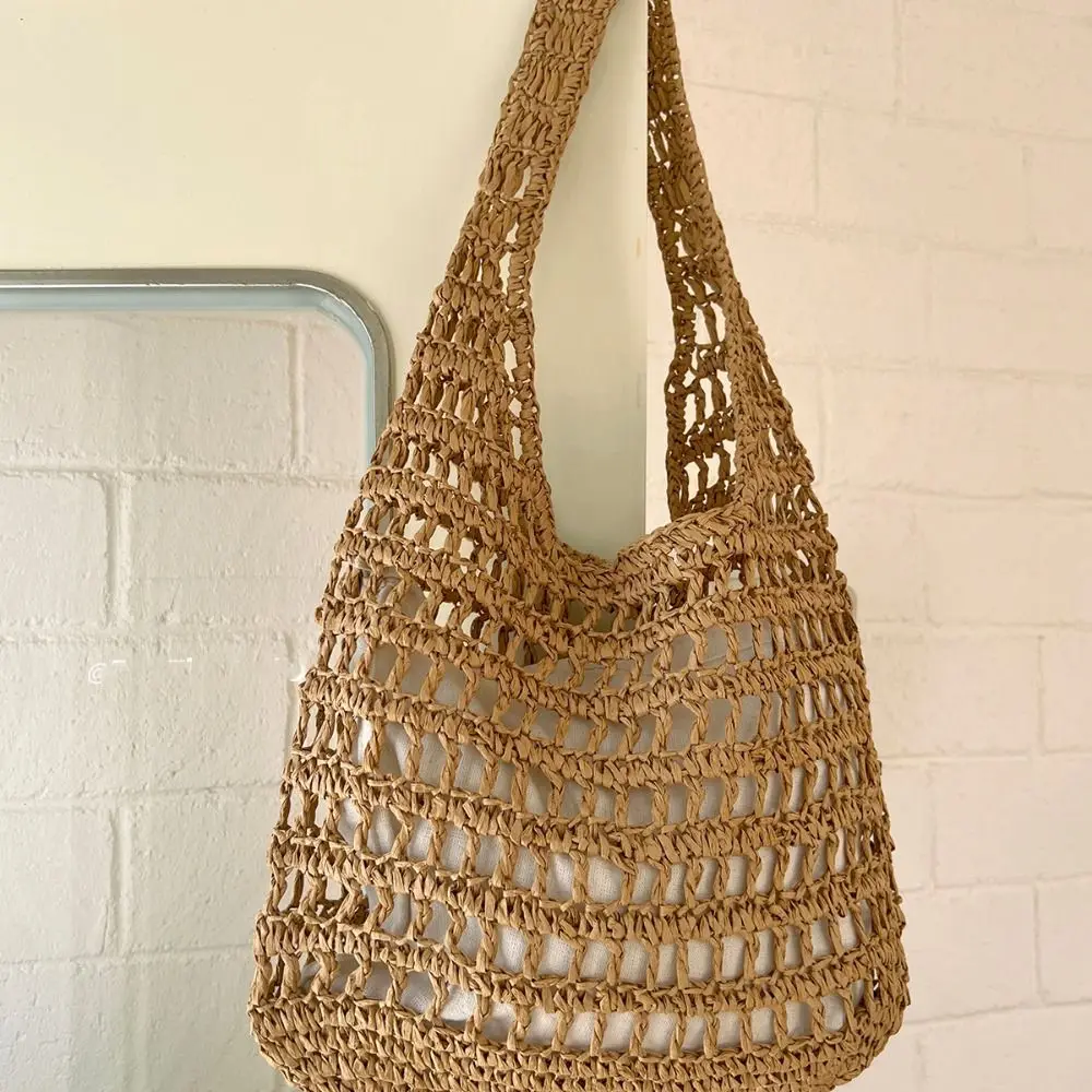 Sweet Hollow Out Straw Bag Large Capacity Simple Summer Shoulder Bag Handbag Fashion Beach Handbag Beach
Sweet Hollow Out Straw Bag Large Capacity Simple Summer Shoulder Bag Handbag Fashion Beach Handbag Beach