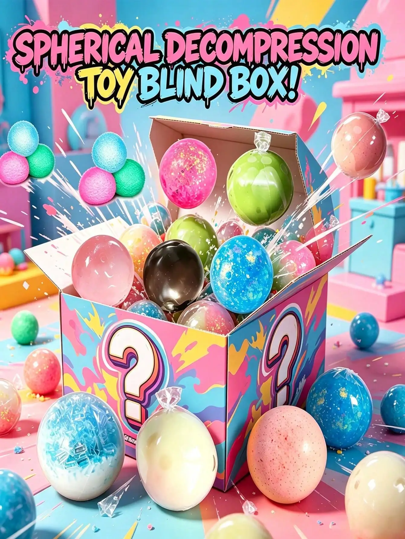 Spherical Sensory Toys Mystery Blind Box, Dual-Style Crunchy Or Springy Random Squishy Assortment For Anxiety Relief And Daily Leisure Sessions
Spherical Sensory Toys Mystery Blind Box, Dual-Style Crunchy Or Springy Random Squishy Assortment For Anxiety Relief And Daily Leisure Sessions