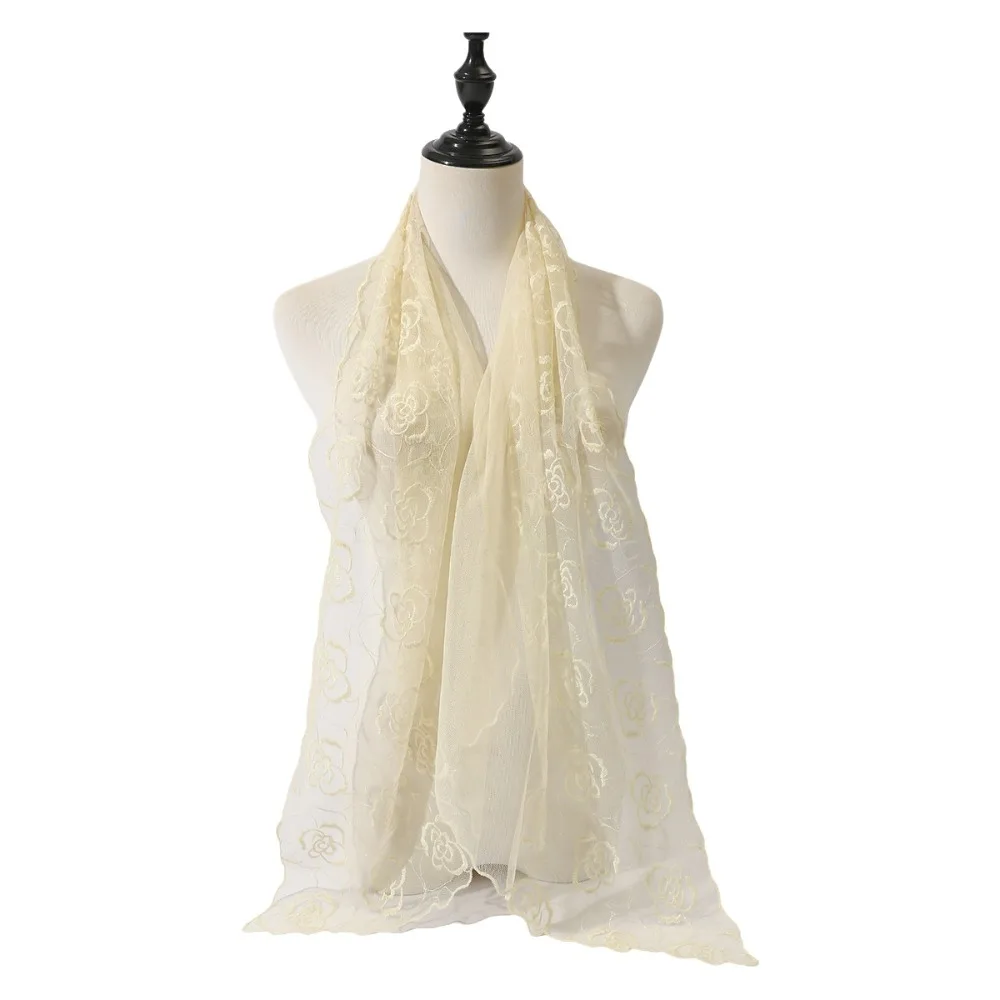 Retro Embroidered Flower Lace Scarf Lightweight Long Female Headscarf Breathable Mesh Silk Scarf Women
Retro Embroidered Flower Lace Scarf Lightweight Long Female Headscarf Breathable Mesh Silk Scarf Women