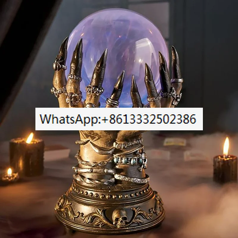 2022 Halloween Crystal Ball Creative Luminous Luxury Celestial Magic Skull Finger Plasma Ball Ghost Home Decoration
2022 Halloween Crystal Ball Creative Luminous Luxury Celestial Magic Skull Finger Plasma Ball Ghost Home Decoration