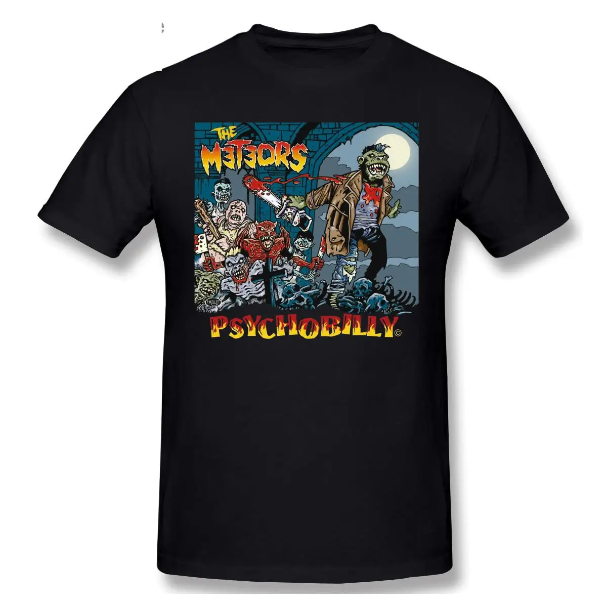 The Meteors English Psychobilly T shirts Band Demented Are Go Tshirt Lknitted Comfortable Fabric Street Style Men T-shirts Tee
The Meteors English Psychobilly T shirts Band Demented Are Go Tshirt Lknitted Comfortable Fabric Street Style Men T-shirts Tee