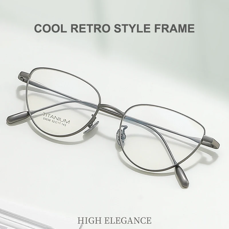 Gold Thread Cat's Eye Ultra-Light Intellectual Literary Glasses Frame For Women Fashionable Retro Half-Titanium Eyeglasses
Gold Thread Cat's Eye Ultra-Light Intellectual Literary Glasses Frame For Women Fashionable Retro Half-Titanium Eyeglasses