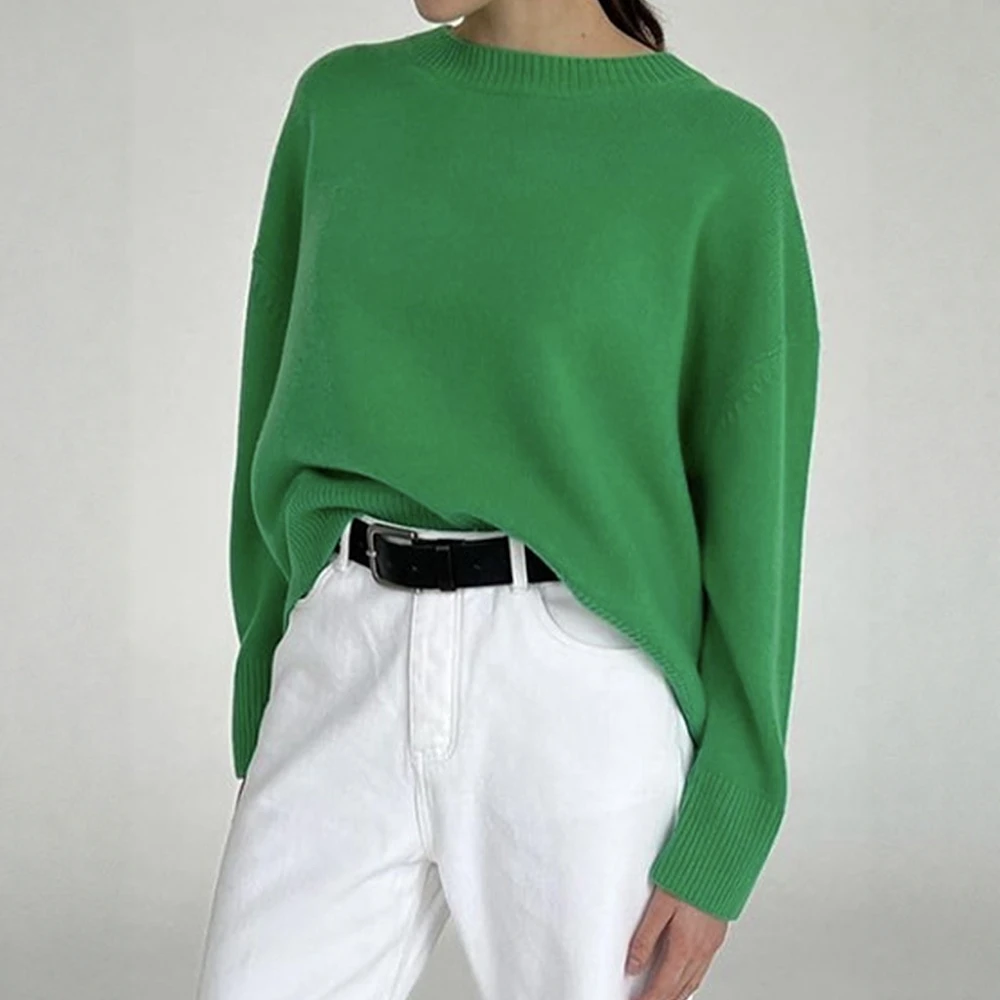 UNIKTEE Women's Solid Color Crew Neck Sweater Comfortable Drop-Shoulder Sleeve Autumn Winter Basic Casual Top
UNIKTEE Women's Solid Color Crew Neck Sweater Comfortable Drop-Shoulder Sleeve Autumn Winter Basic Casual Top