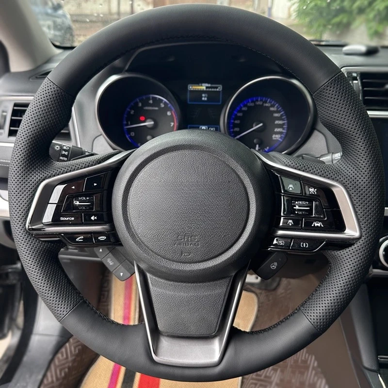 Чехол на руль из натуральной кожи с прошивкой вручную для Subaru Legacy Forester Outback XV Impreza 
Чехол на руль из натуральной кожи с прошивкой вручную для Subaru Legacy Forester Outback XV Impreza