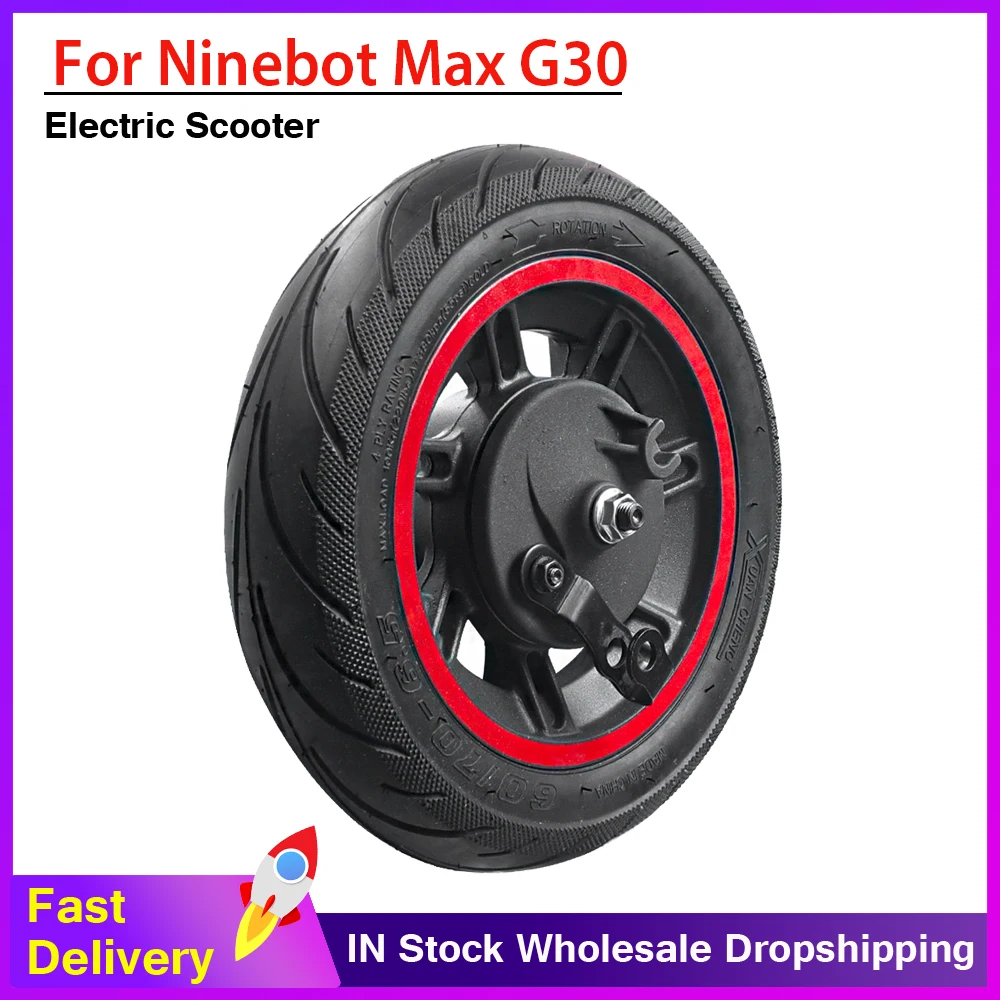 10inch Wheel For Ninebot Max G30 Electric cooter Front Wheel Hub with Vacuum Tire Assembly Spare Wheel Tire Parts Accessories
10inch Wheel For Ninebot Max G30 Electric cooter Front Wheel Hub with Vacuum Tire Assembly Spare Wheel Tire Parts Accessories