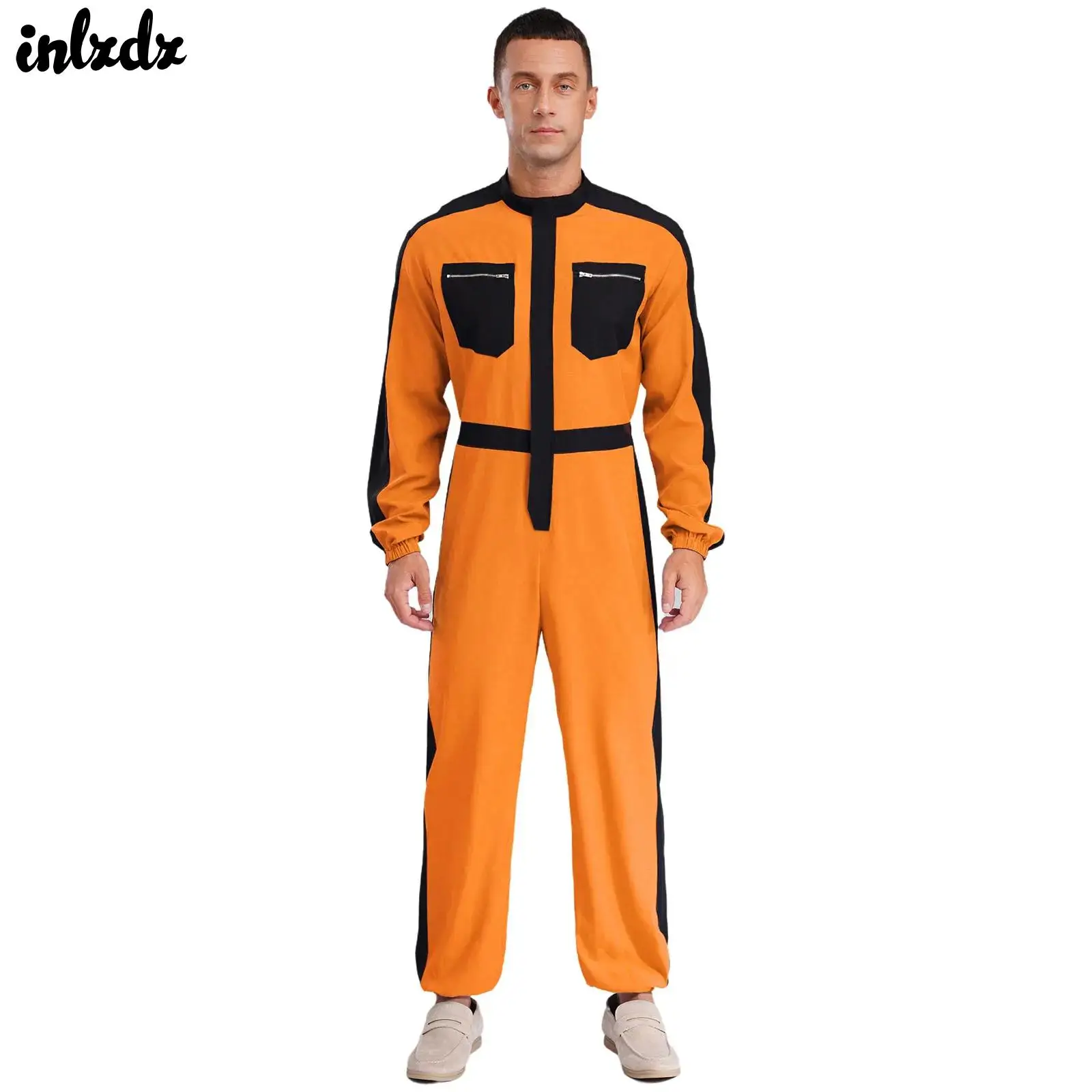 Mens Zipper Work Overalls Long Sleeve Full Body Jumpsuit Long Sleeve Work Coveralls Bodysuit with Pockets Factory Work Wear
Mens Zipper Work Overalls Long Sleeve Full Body Jumpsuit Long Sleeve Work Coveralls Bodysuit with Pockets Factory Work Wear