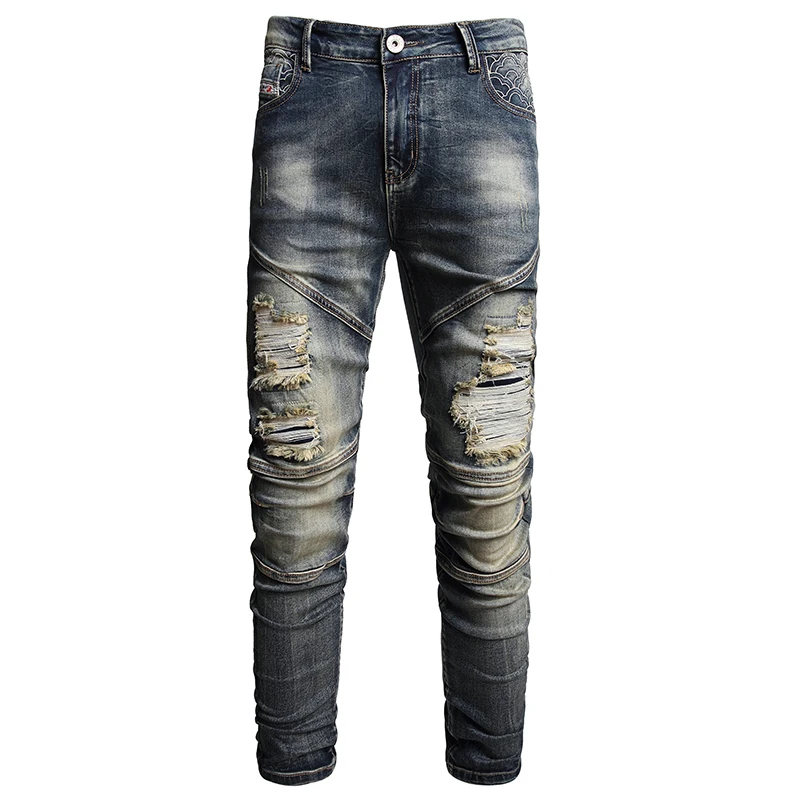 2026 Ripped Jeans Men's Motorcycle Trendy Fashion Slim Fit Vintage Distressed Skinny Trousers High Street Pants
2026 Ripped Jeans Men's Motorcycle Trendy Fashion Slim Fit Vintage Distressed Skinny Trousers High Street Pants