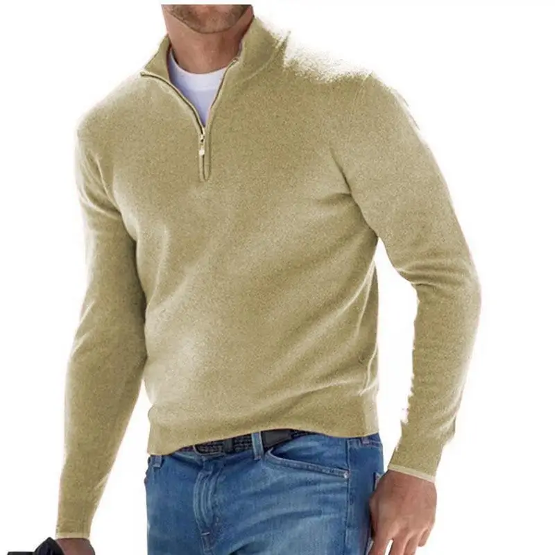 Men's Long Sve Camere Jaet Base irt Loose Fit Casual Wear Winter Knitted Sweater with Ribbed Hem Stand Collar
Men's Long Sve Camere Jaet Base irt Loose Fit Casual Wear Winter Knitted Sweater with Ribbed Hem Stand Collar