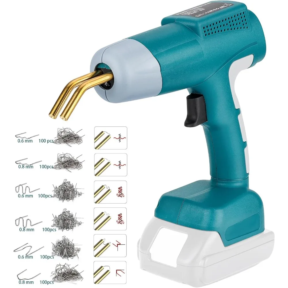 Cordless Plastic Welder Gun Compatible with Makita 18V Battery with 600PCs Hot Staples Plastic Welding Kit for Car Bumper and ot
Cordless Plastic Welder Gun Compatible with Makita 18V Battery with 600PCs Hot Staples Plastic Welding Kit for Car Bumper and ot