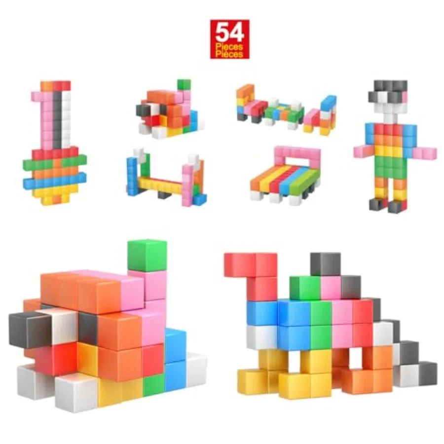 Magnet Cube Building Blocks 1.2" 3CM Magnetic Cubes Toy Construction Building Educational Sensory Toys with Idea Booklet for Sc
Magnet Cube Building Blocks 1.2" 3CM Magnetic Cubes Toy Construction Building Educational Sensory Toys with Idea Booklet for Sc