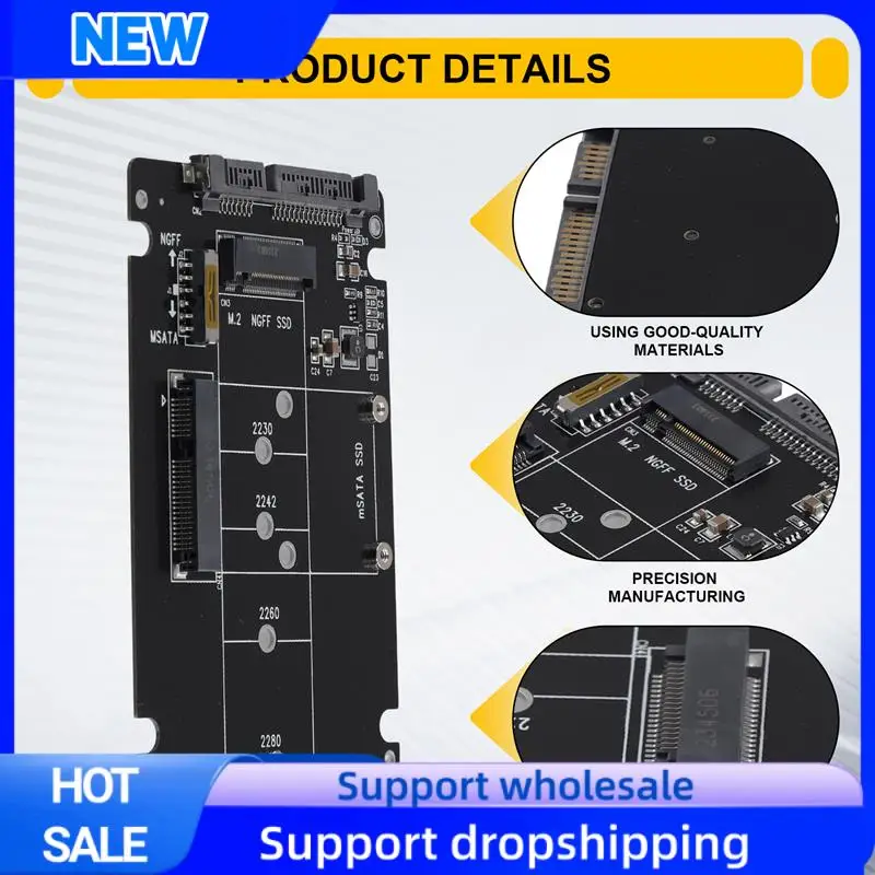 Оптимальная карта адаптера 2 в 1 NGFF M.2 B+M Key Mini PCI-E или Msata SSD к SATA III для Full MSata SSD/2230/2242/2260/22X80 M2
Оптимальная карта адаптера 2 в 1 NGFF M.2 B+M Key Mini PCI-E или Msata SSD к SATA III для Full MSata SSD/2230/2242/2260/22X80 M2