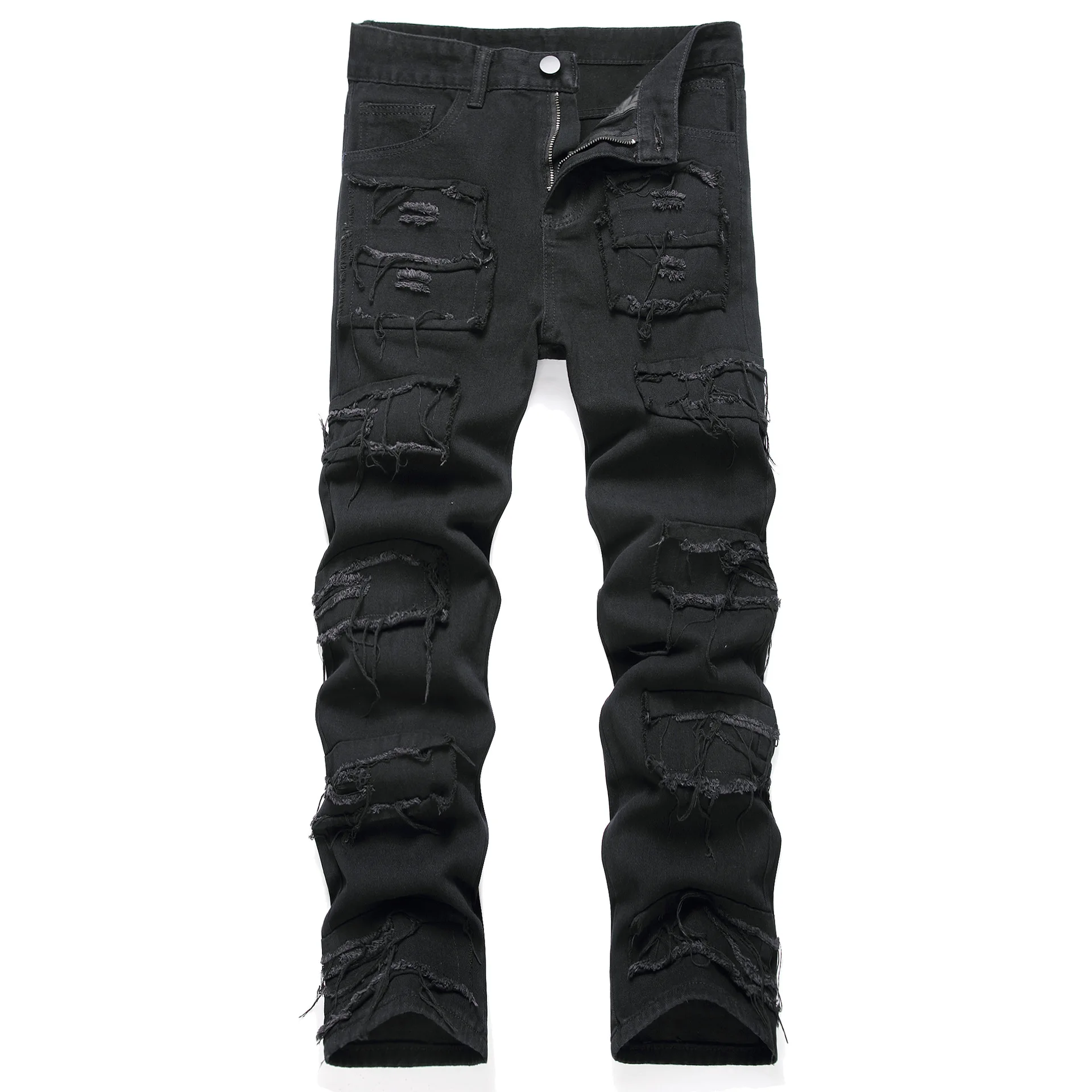 2024 European and American Men's Fashion Jeans, New Style Trendy Casual Slim-fit Ankle-length Punk Style Solid Color Long Pants
2024 European and American Men's Fashion Jeans, New Style Trendy Casual Slim-fit Ankle-length Punk Style Solid Color Long Pants