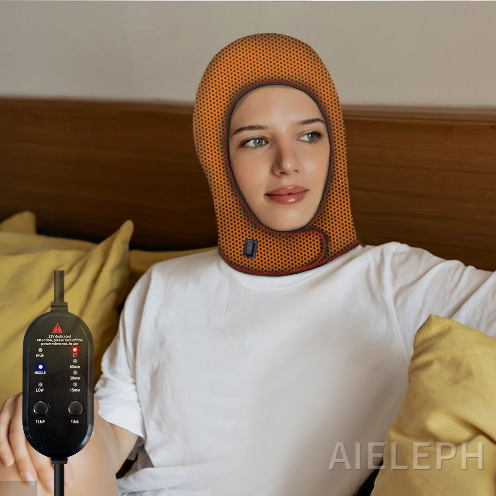 Heated Head Wrap for Headache and Neck Pain Eletric Heated Hood Hat Migraine Relief Heating Pad 3 Temperature Settings Relax
Heated Head Wrap for Headache and Neck Pain Eletric Heated Hood Hat Migraine Relief Heating Pad 3 Temperature Settings Relax