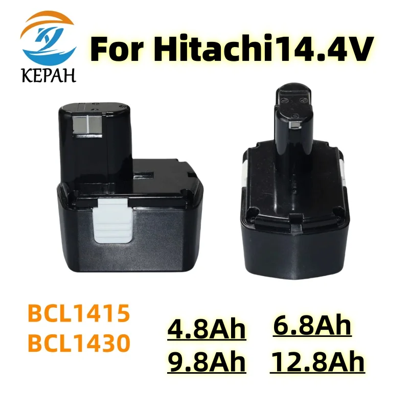 Newest 14.4V 4.8-12.8mAh Replaceable Power Tool Battery For Hitachi BCL1430 CJ14DL DH14DL EBL1430 BCL1415 NI-MH
Newest 14.4V 4.8-12.8mAh Replaceable Power Tool Battery For Hitachi BCL1430 CJ14DL DH14DL EBL1430 BCL1415 NI-MH