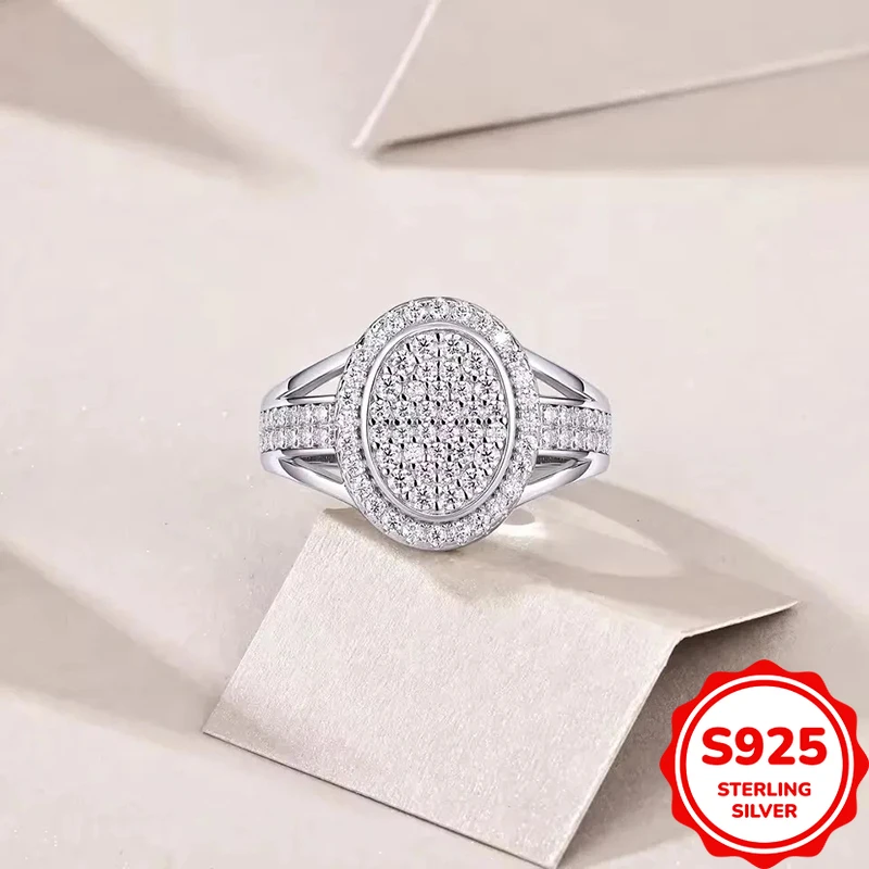 Classic Fashion Versatile Authentic S925 Silver Round Zirconia Women's Ring Engagement Party Celebration Accessories
Classic Fashion Versatile Authentic S925 Silver Round Zirconia Women's Ring Engagement Party Celebration Accessories