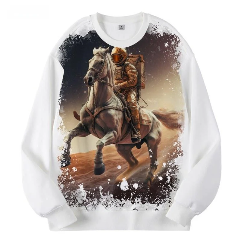 New Arrival Cosmonaut Pattern round Neck Sweatshirt Digital Printing Men's Jacket Polyester Fiber Warmth Resistant to Deforma...
New Arrival Cosmonaut Pattern round Neck Sweatshirt Digital Printing Men's Jacket Polyester Fiber Warmth Resistant to Deforma...
