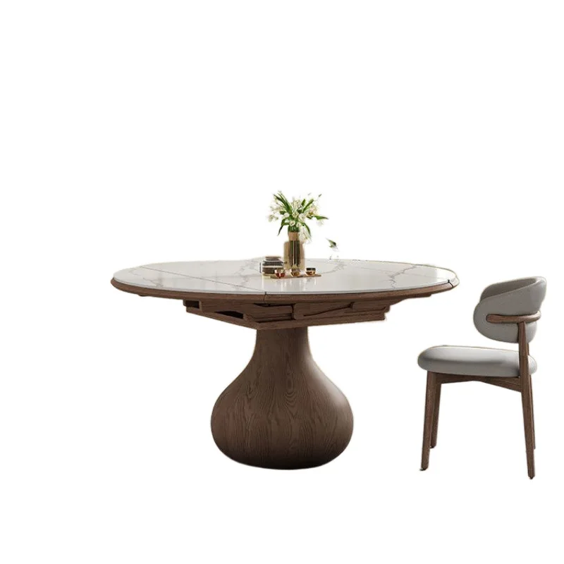 Retro solid wood rock slab retractable dining table antique home modern simple small apartment folding
Retro solid wood rock slab retractable dining table antique home modern simple small apartment folding