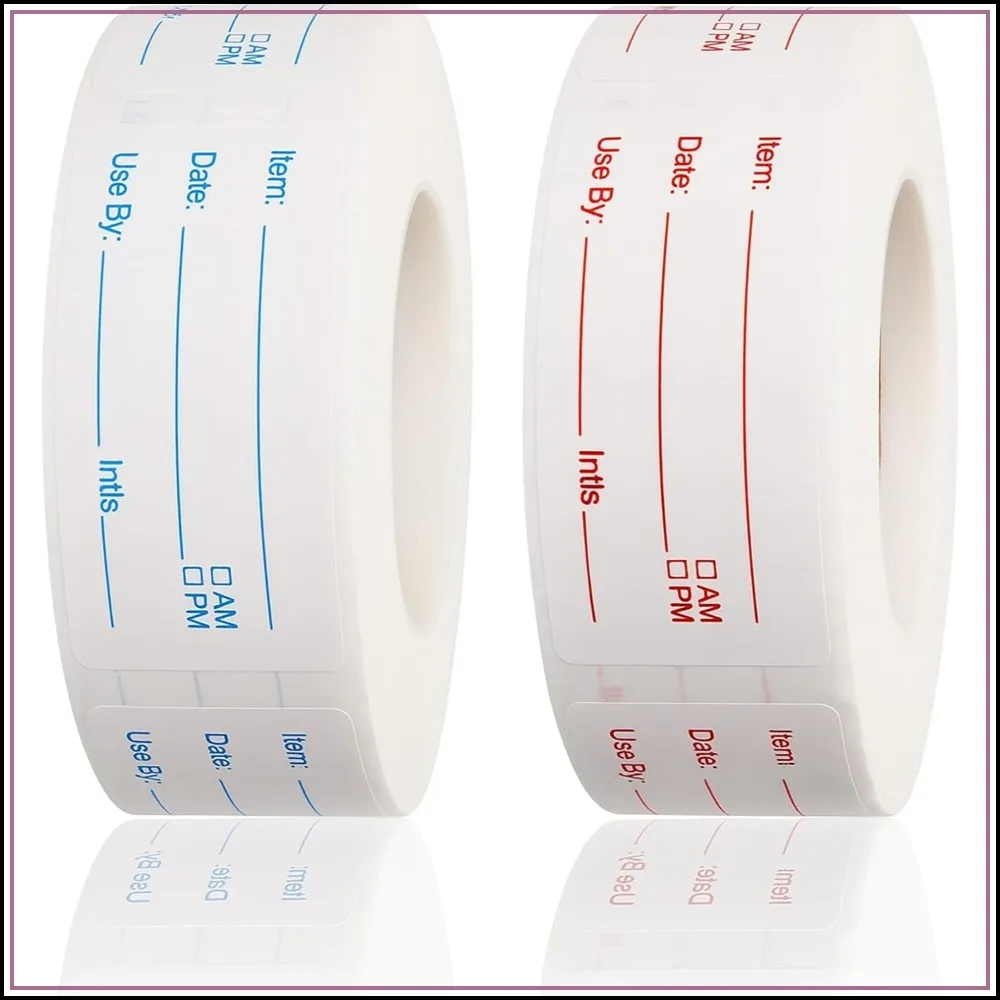 2 Rolls 1000 Pieces Removable Food Labels, 1x2 Inch Date Stickers for Freezer, Refrigerator, Easy to Write On, Perfect for Food Storage Organization
2 Rolls 1000 Pieces Removable Food Labels, 1x2 Inch Date Stickers for Freezer, Refrigerator, Easy to Write On, Perfect for Food Storage Organization