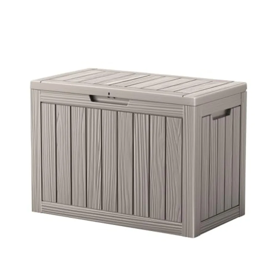 Outdoor Storage Box, Waterproof Resin Deck Box with Side Handles, Lockable Outdoor Bench for Indoor and Outdoor Use, Storage Bi
Outdoor Storage Box, Waterproof Resin Deck Box with Side Handles, Lockable Outdoor Bench for Indoor and Outdoor Use, Storage Bi
