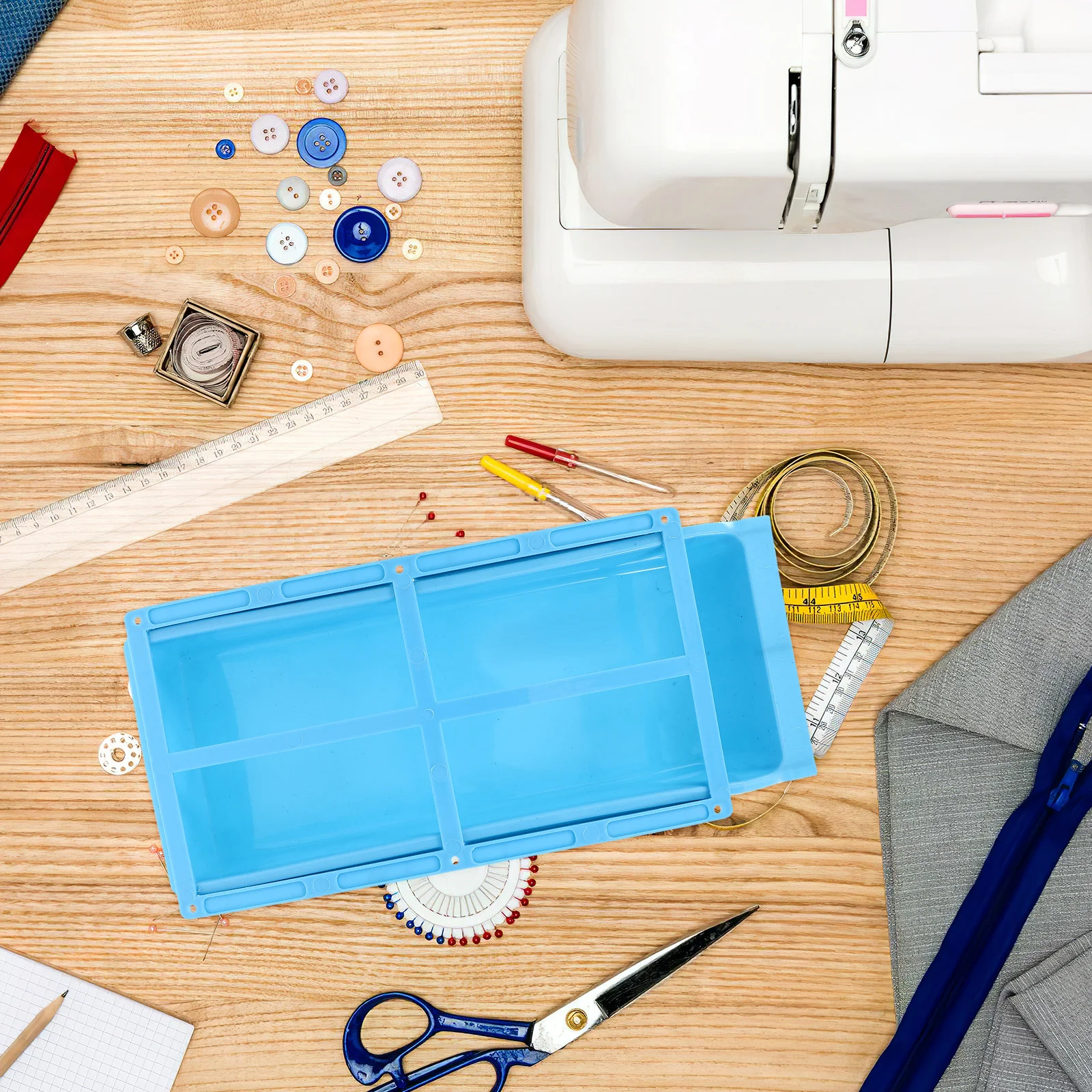 Under Desk for Sewing Machine Tools Plastic Organizer Drawer Desktop Cable Tray -Saving Tidy Workspace Portable Tray
Under Desk for Sewing Machine Tools Plastic Organizer Drawer Desktop Cable Tray -Saving Tidy Workspace Portable Tray