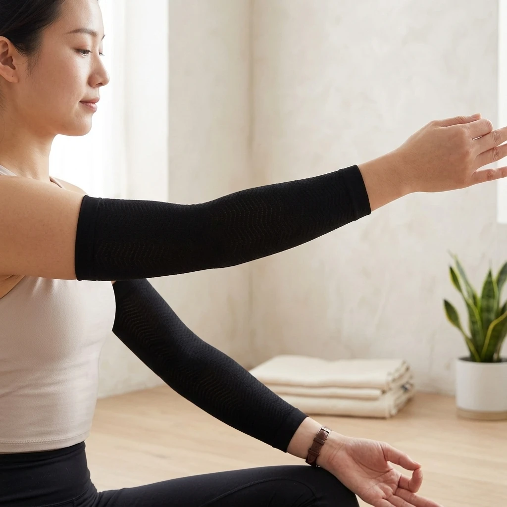 Yoga Arm Sleeves Shaping Compression Lightweight Elastic Elbow Protect Ice Sleeves for Running Fitness Training
Yoga Arm Sleeves Shaping Compression Lightweight Elastic Elbow Protect Ice Sleeves for Running Fitness Training