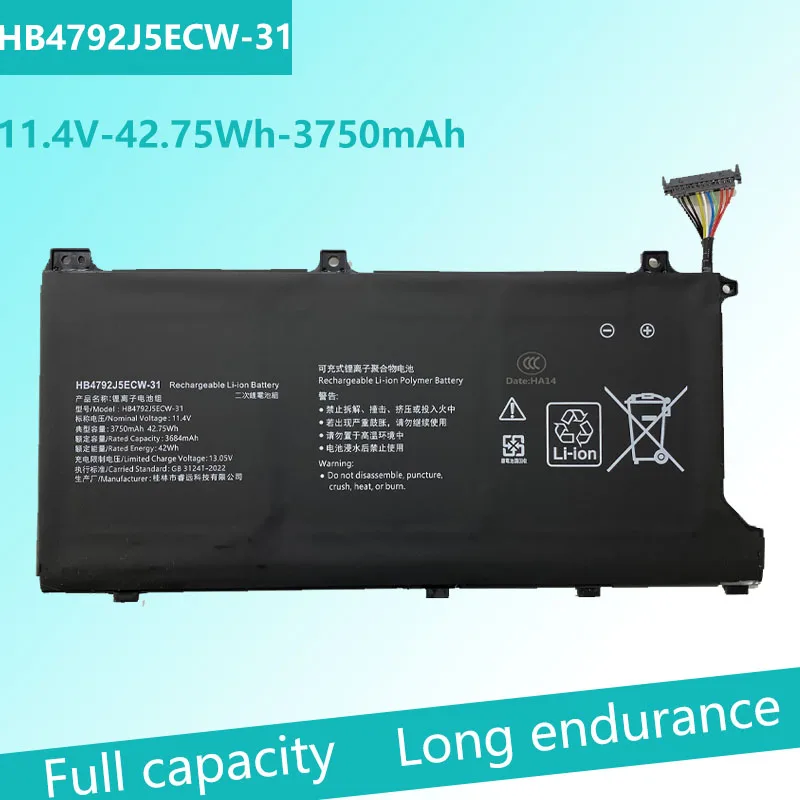 Совершенно новый аккумулятор для ноутбука HB4792J5ECW-31, для Honor MagicBook 15 2021 i5 1135G7 BBR-WAH9 BDR-WFH9HN
Совершенно новый аккумулятор для ноутбука HB4792J5ECW-31, для Honor MagicBook 15 2021 i5 1135G7 BBR-WAH9 BDR-WFH9HN