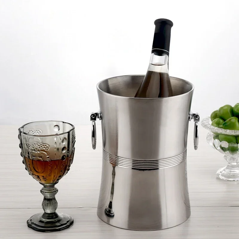 Thickened double wall stainless steel ice bucket bar commercial champagne barrel wine beer KTV ice bucket cooler wine wine bag
Thickened double wall stainless steel ice bucket bar commercial champagne barrel wine beer KTV ice bucket cooler wine wine bag