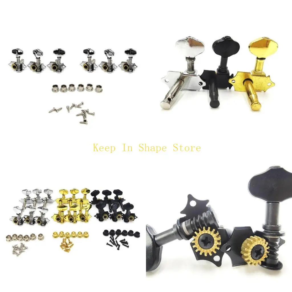 U1JC Set of 6 Guitar String Knobs Suitable for Acoustic and Electric Guitars Featuring Metal Designd and Easy Installation
U1JC Set of 6 Guitar String Knobs Suitable for Acoustic and Electric Guitars Featuring Metal Designd and Easy Installation