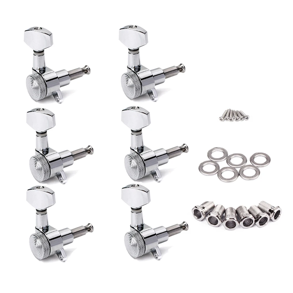 6 PCS/Set Electric Guitar Tuner Guitars Tuning Keys with Lock Tuners Silver Pegs
6 PCS/Set Electric Guitar Tuner Guitars Tuning Keys with Lock Tuners Silver Pegs