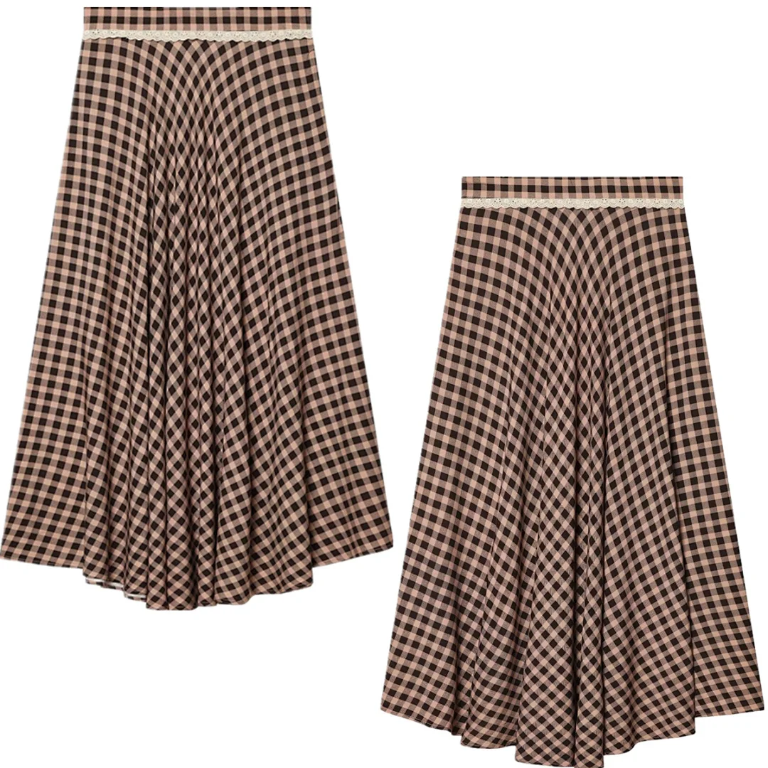 Летняя французская минималистичная женская юбка в клетку в стиле ретро Maxdutti, женская одежда, юбки Faldas, женская одежда
Летняя французская минималистичная женская юбка в клетку в стиле ретро Maxdutti, женская одежда, юбки Faldas, женская одежда