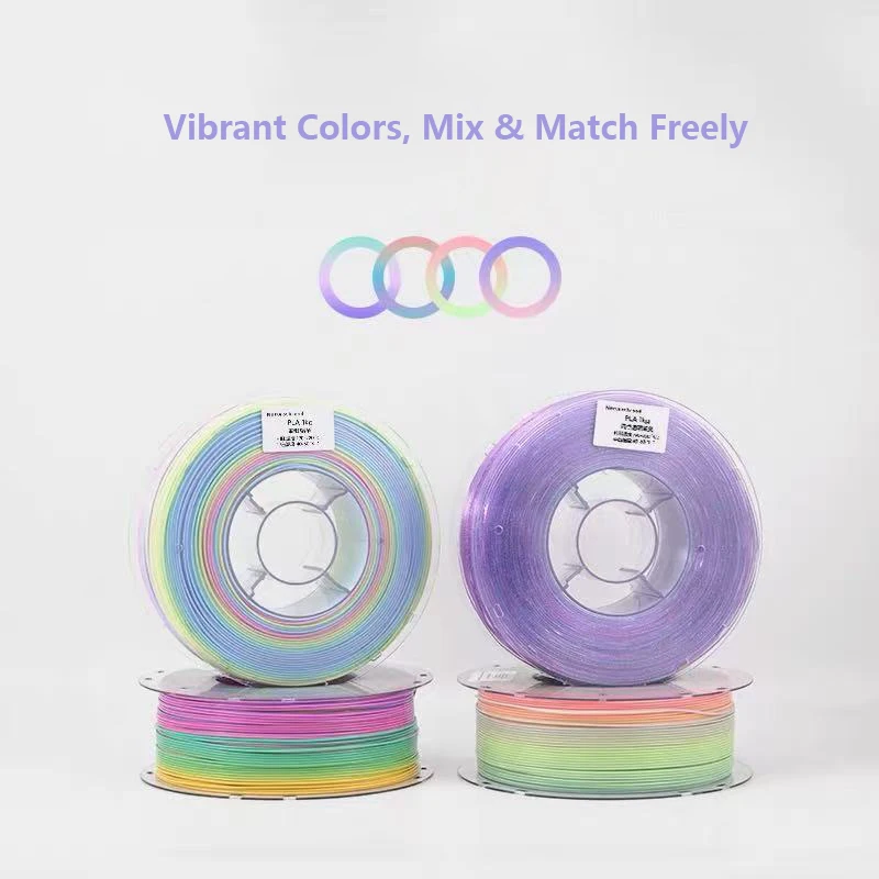 Civo 1kg Rainbow Gradient PLA Filament 1.75mm Multi Color 3D Printer Filament For DIY Decorative 3D Printing Projects
Civo 1kg Rainbow Gradient PLA Filament 1.75mm Multi Color 3D Printer Filament For DIY Decorative 3D Printing Projects