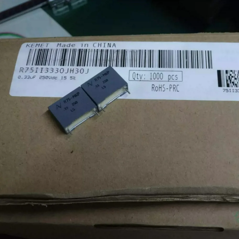 10pcs/lot AV R75 0.33uf/250V 330nf u33 334 Brand New 15mm Film Capacitor R75II3330JH30J
10pcs/lot AV R75 0.33uf/250V 330nf u33 334 Brand New 15mm Film Capacitor R75II3330JH30J