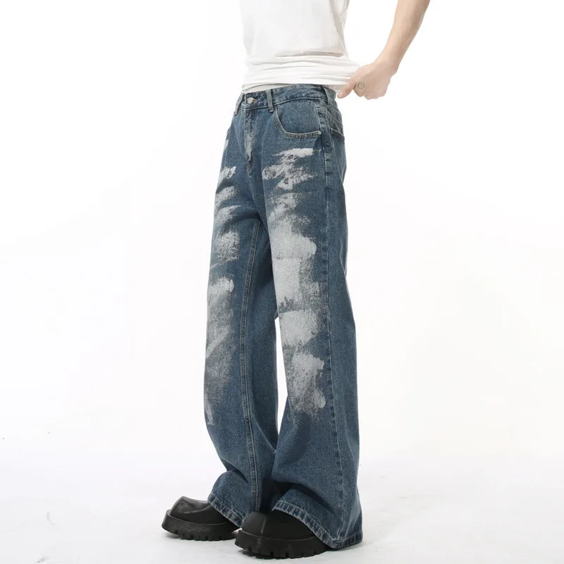 Men's Jeans New American Style Paint Print Loose Cleanfit Trendy Straight Wide Leg Male Denim Trousers Spring 2025
Men's Jeans New American Style Paint Print Loose Cleanfit Trendy Straight Wide Leg Male Denim Trousers Spring 2025